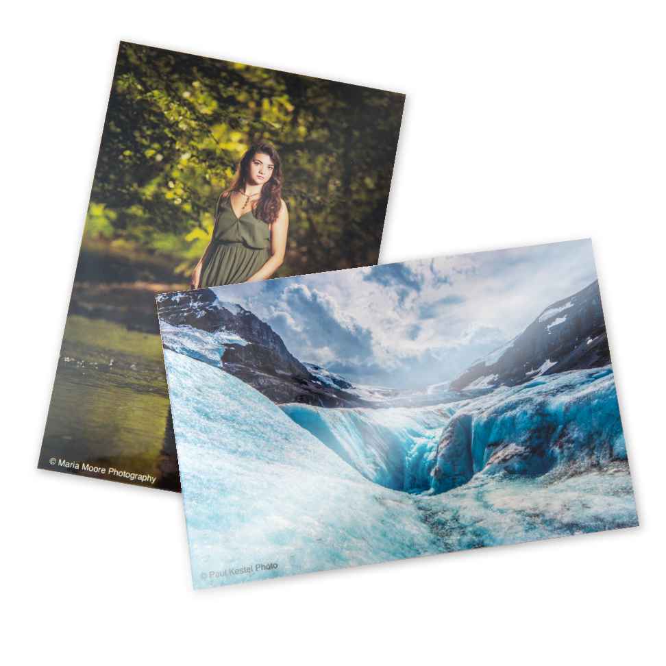 Metallic photo papers
